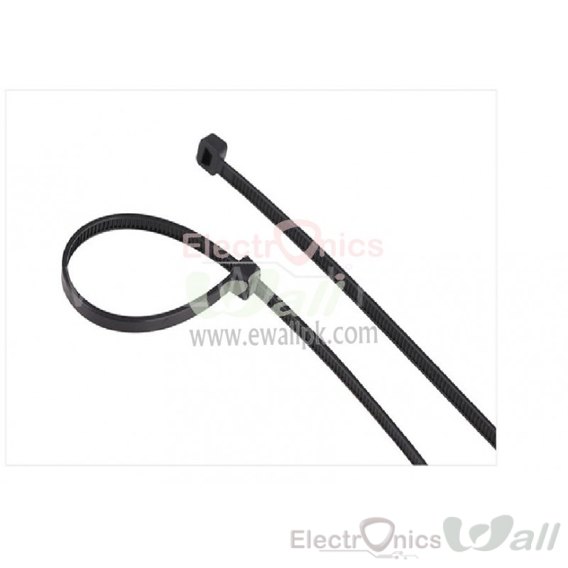 4X200mm Black Nylon Cable Tie With High Strength (High Quality)