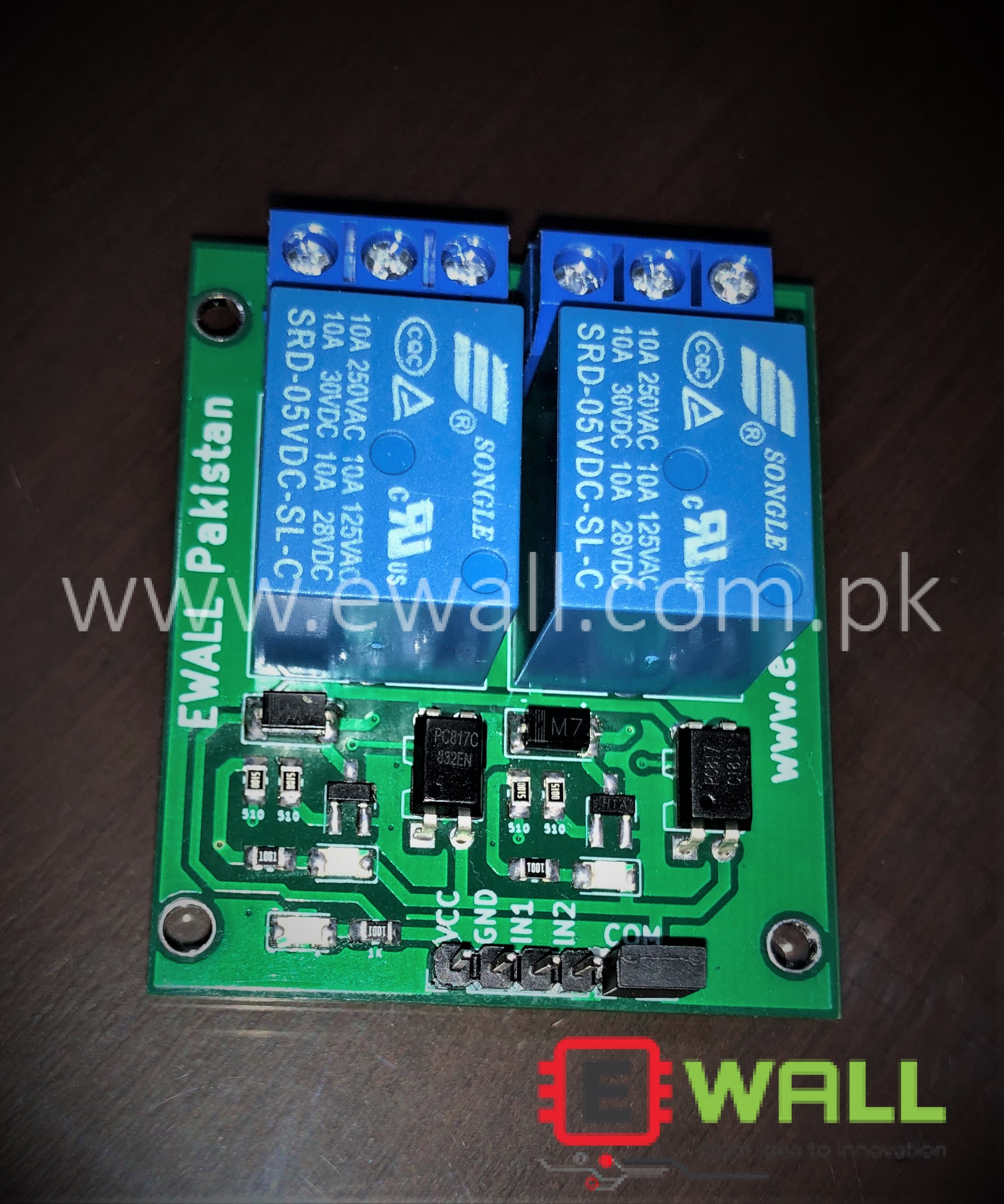 EWALL- 2 Channel Relay Module 5V TTL 220V 10A