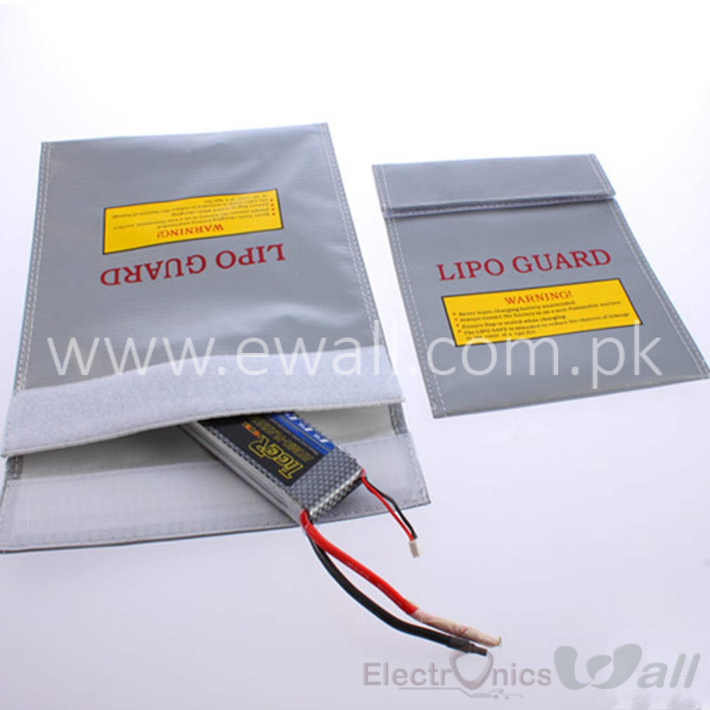 LiPo Li-Po Battery Fireproof Safety Guard Safe Bag Charging Sack 18x23
