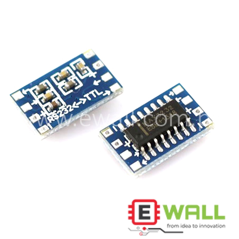 Mini RS232 to TTL Converter Adaptor Board Module MAX3232 3-5V
