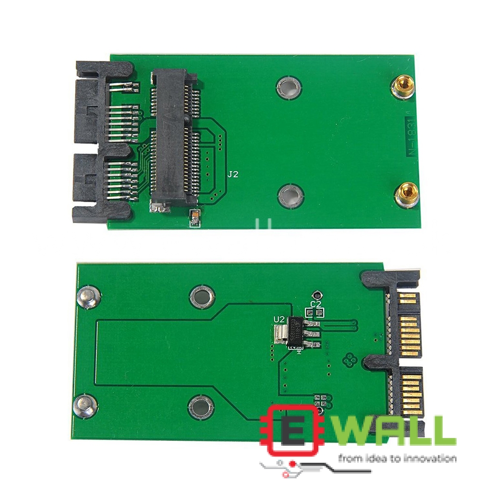SSD to Hardriver converter -Makerfire Mini PCIe mSATA 5CM SSD to Micro SATA or USB Adapter Converter Card