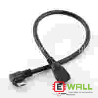 Micro USB Male to Micro Famle 5-core left-angle male to female data 0.25Meter left elbow