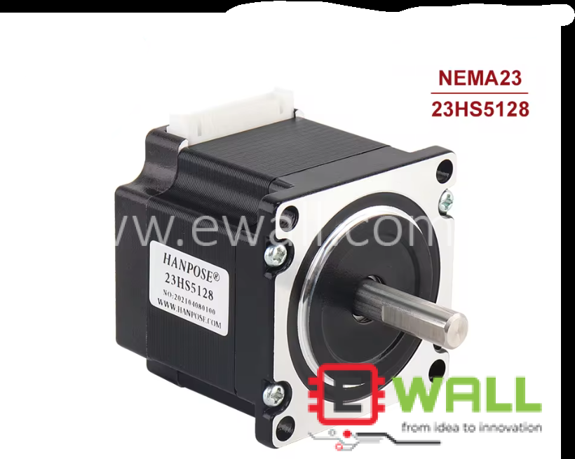 NEMA 23 Stepper Motor High torque 101N.cm 2.8A 51mm shaft diameter 6.35mm 23HS5128-6.35mm Orignal HANPOSE