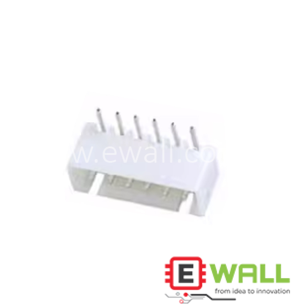 HY2.0 pitch pin socket 6P  bent pin socket PCb mount- female socket- Latch