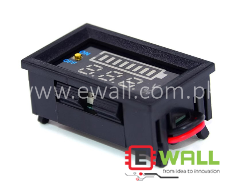 3S Lithium Battery Display , Digital voltage bar + power display board 3 strings of lithium batteries 11.1V, fully charged 12.6V (red display)