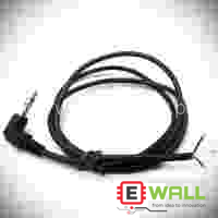 3.5mm Audio 3 Pole Stereo Headset headphone Jack/plug cable 90 degree elbow L-shaped three-wire (black cable length 50cm)