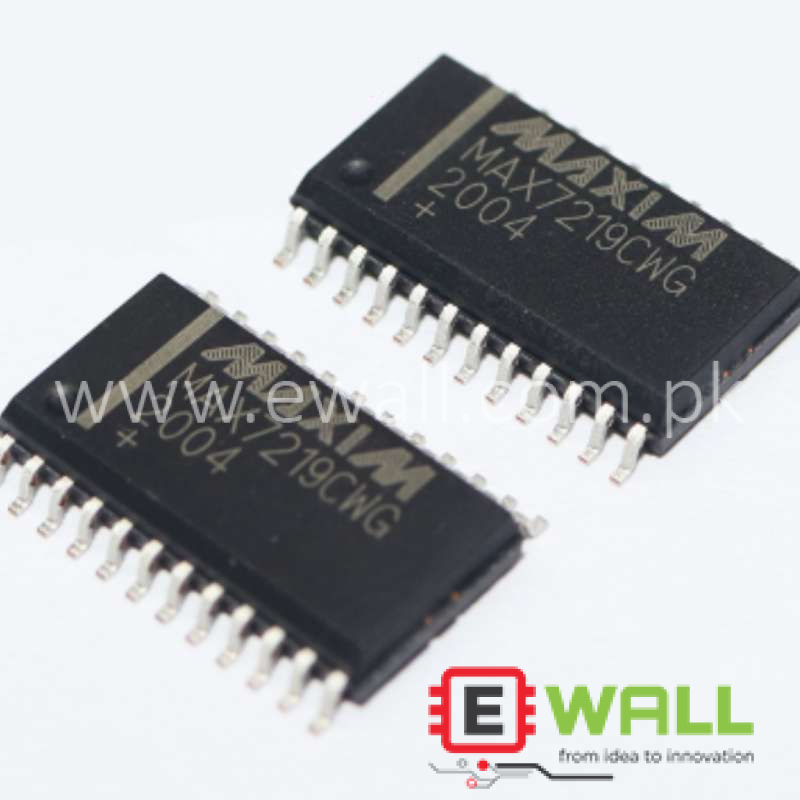 MAX7219 Serially Interfaced, 8-Digit LED Display Drivers P/N MAX7219CWG/EWG