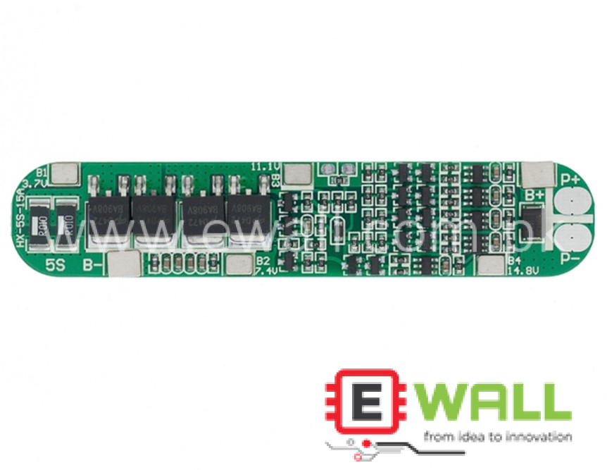 15A 5S BMS for  lithium battery 18650 charger BMS module overcharge and over discharge short circuit protection board
