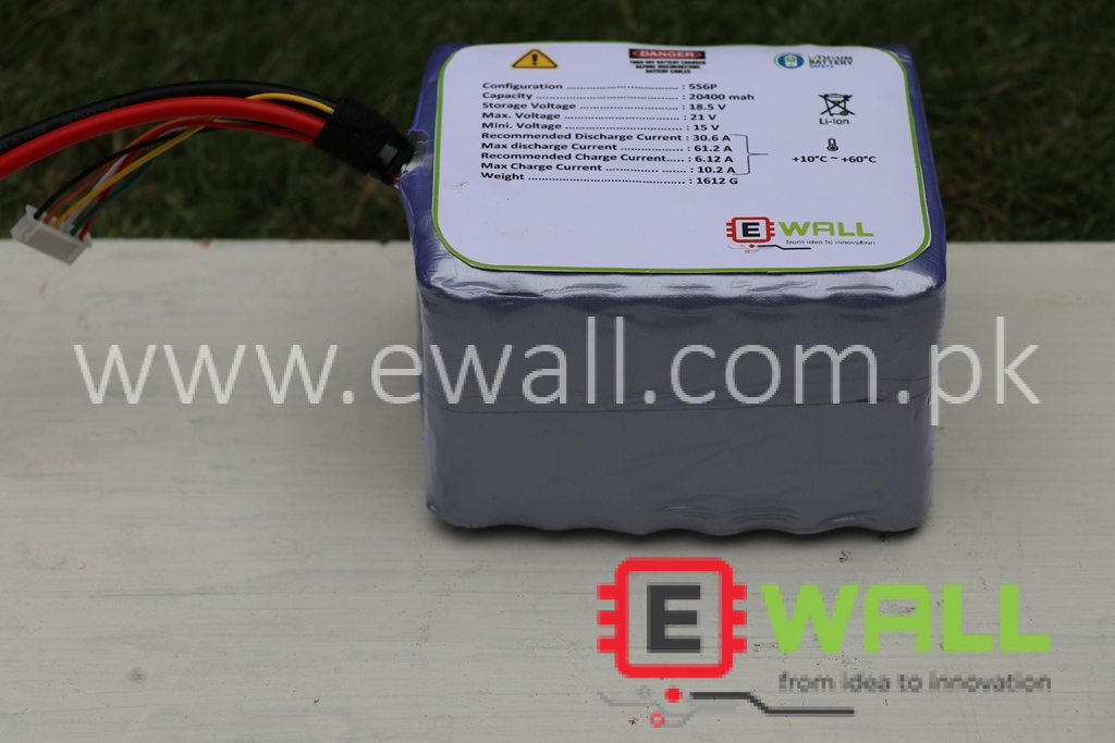 18.5V 20,400mAH 60A Discharge Lithium Battery High Quality (20.4AH)