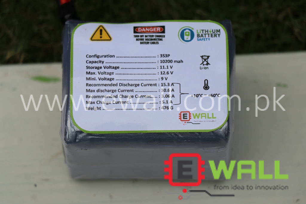 11.1V 10,200mAH 30A Discharge Lithium Battery High Quality (10.2AH)
