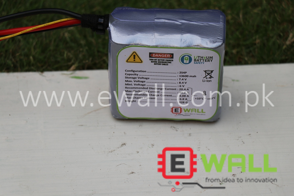 7.4V 13,600mAH 60A Discharge Lithium Battery High Quality (13.6AH)