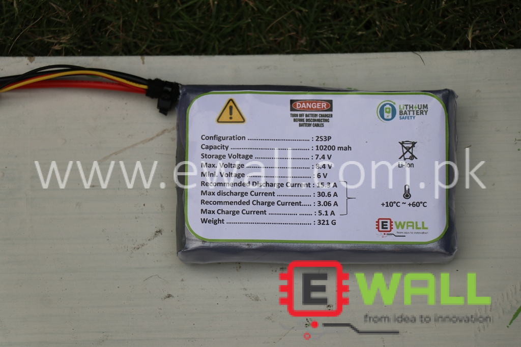 7.4V 10,200mAH 30A Discharge Lithium Battery High Quality (10.2AH)