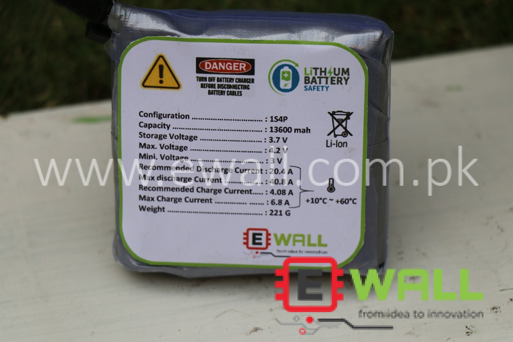 3.7V 13,600mAH 40A Discharge Lithium Battery High Quality (13.6AH)