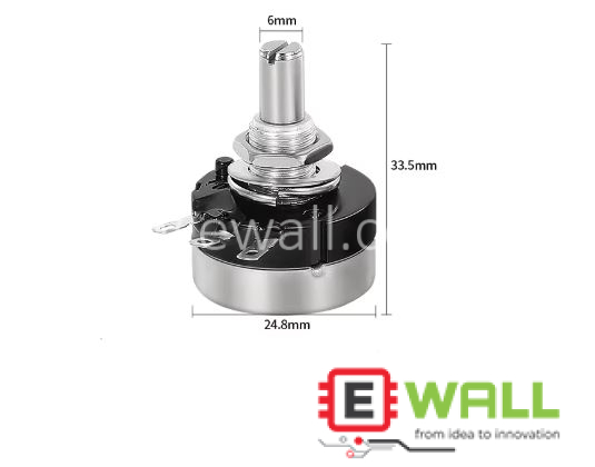 High Quality Single-turn carbon film potentiometer with adjustable resistor 10K knob
