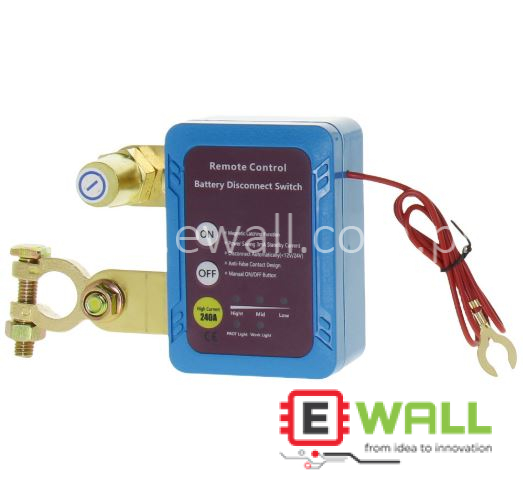 Universal 12V / 24V High-Current Car Battery Power-Off Switch, Anti-Drain Protection Switch, with Intelligent Remote Control