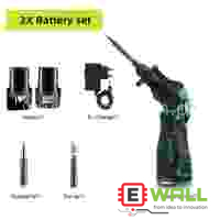 12V DC Portable Soldering Iron For DIY & Repair Work With Batteries X2