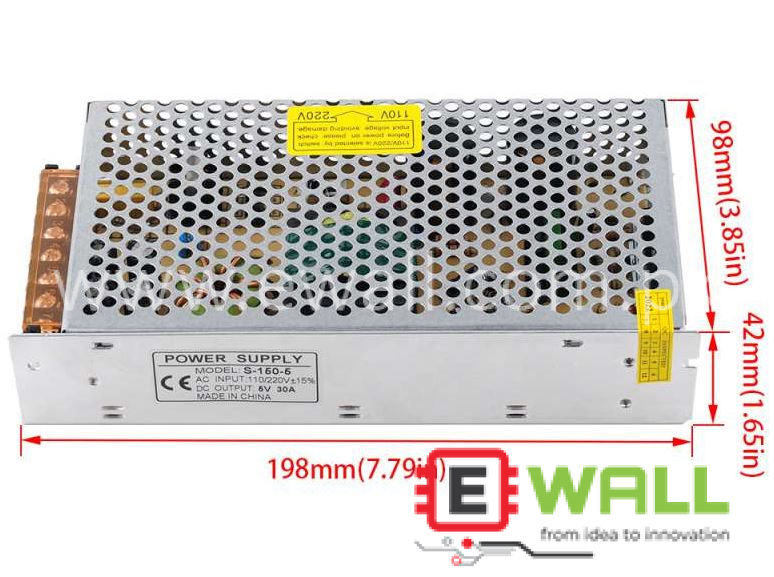 30A 5V Output 150W - Input 110V 220V AC High Efficiency Power Supply high Quality