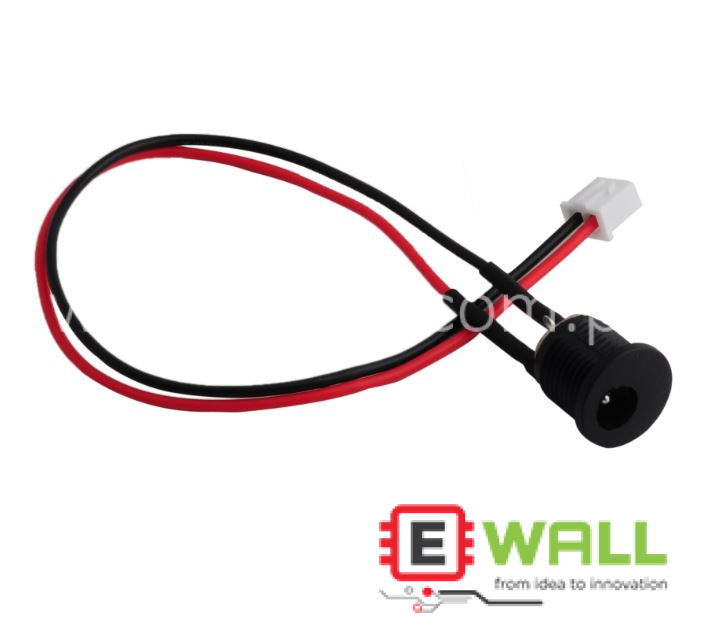 DC  Power Jack-(5.5x2.1mm) to XH 2.54mm 2P Connector -Panel Mounting