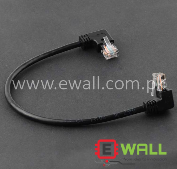 RJ45 Ethernet Cable 210mm- 90 Degree bend