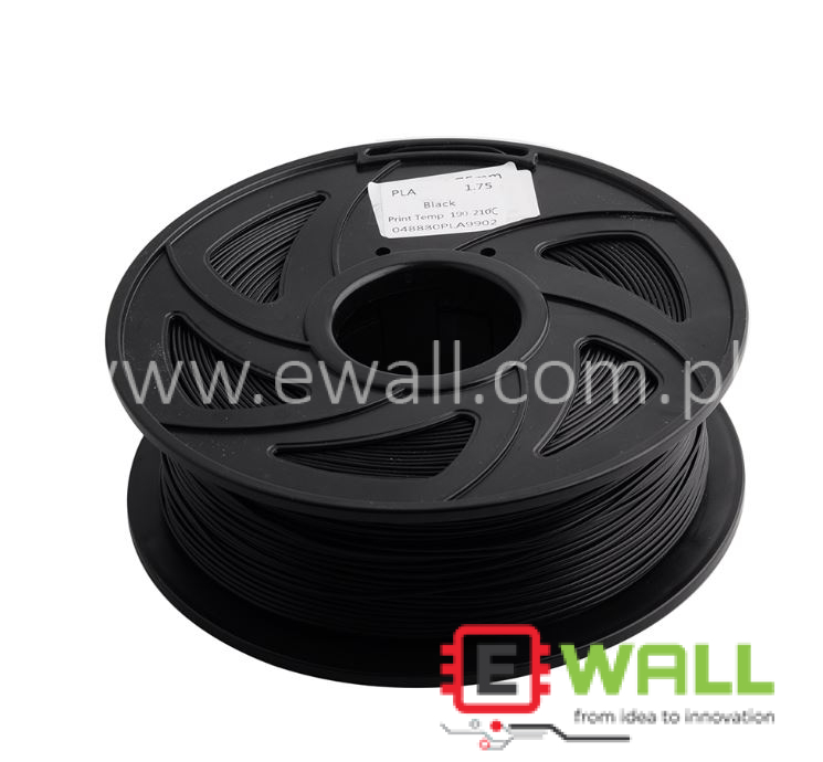 PLA Filament 1.75mm 1kg Black General Filaments (3D Printer Filament)