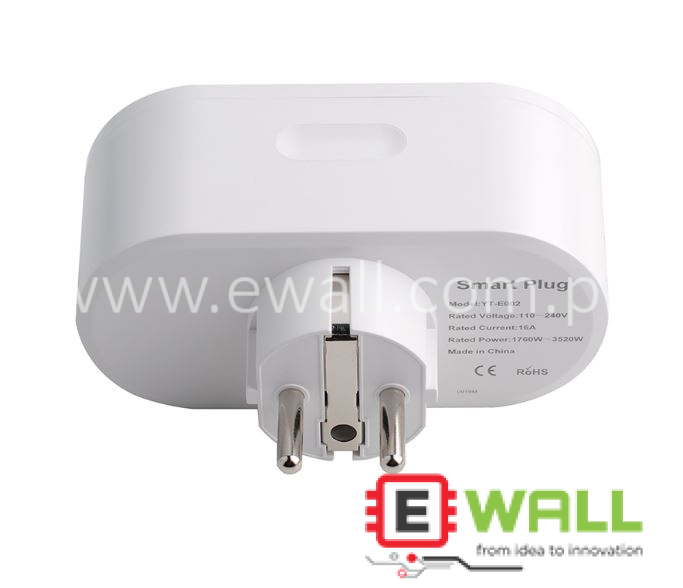 Smart Plug Duo EU WiFi Socket _Wifi Smart Socket Round Dual EU Smart Life APP