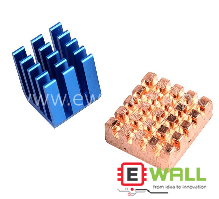 Copper Aluminium Cooling Heatsink Heat Sink For Raspberry Pi B+ & Raspberry Pi 2 RPi Set of 2 Heat Sinks