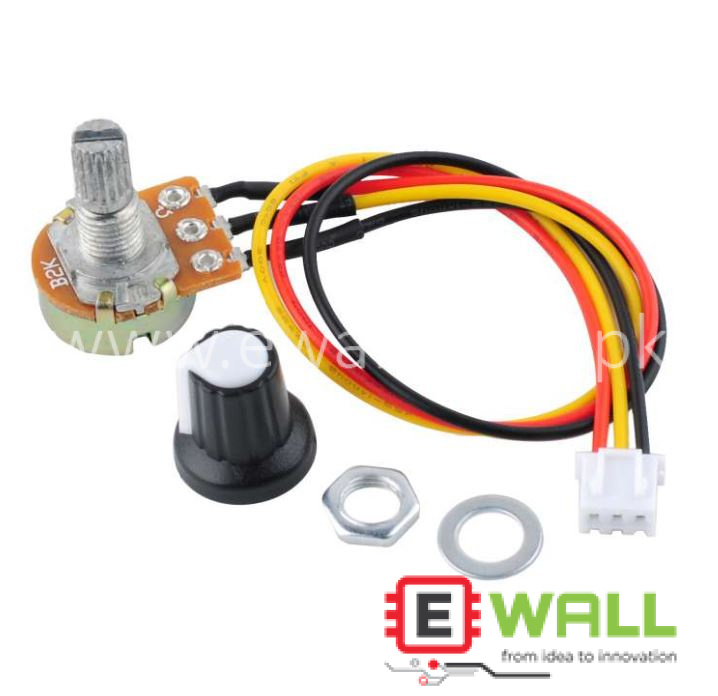 WH148-2K 15mm Single Potentiometer + Cap + Terminal Wire XH2.54-3P 20cm