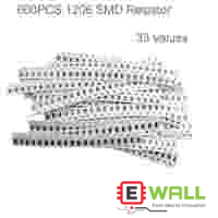 660PCS 1206 SMD/SMT Resistor Kit – 33 Values, 1% Tolerance, 1ohm–1M ohm