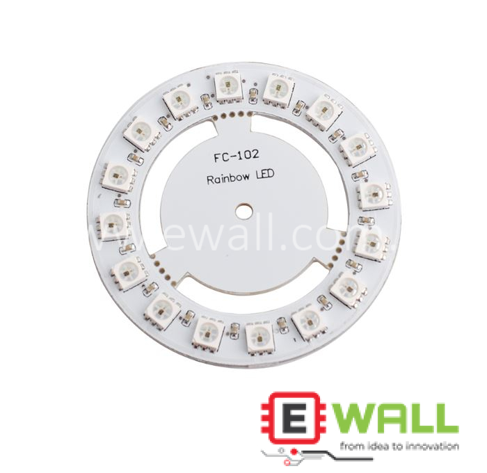 WS2811 5050 RGB LED Module Lamp Panel Round 16-Bit 60mm 5V Rainbow Precise For Arduino