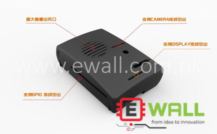 Raspberry Pi3 Pi2 B+ ABS Case Black Colour