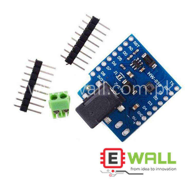WEMOS D1 Mini DC Power Shield V1.1.0 – Development Board for WEMOS D1 Mini