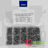 800PCS Self Tapping Screw Kit – Nickel Plated Carbon Steel – Flat Head Phillips – Assorted Box