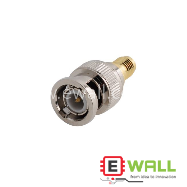 BNC Male To SMA Female Plug Coaxial Adapter