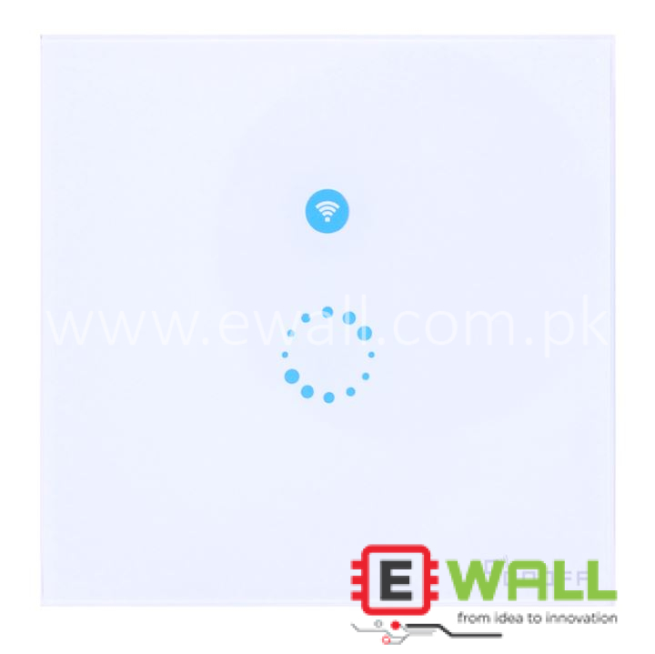 90-250V AC 2A 400W SONOFF Smart Glass Touch Switch White _   LED Panel With Remote ON/OFF App Control – Elegant Premium Design