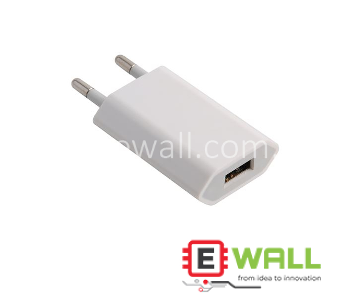 High Quality  INPUT 100 To 240V AC  5V 1A EU Charger Adapter For Mobile Phones _ Fast Stable Charging, Compact Design _ Durable And Safe