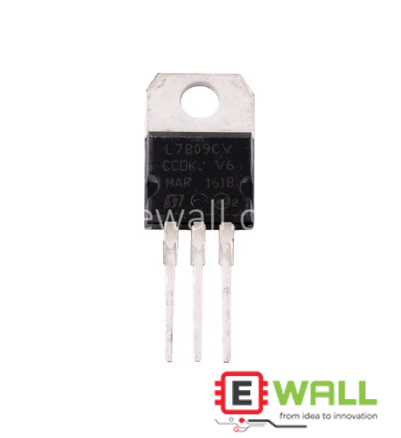 Voltage Regulator L7809CV _ Input 11 To 24 Output 9V _ TO220  Package Linear IC Stable Power Supply for Electronics Projects Use 001