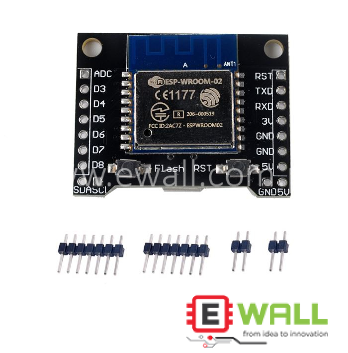 ESP-WROOM-02 Development Board _ WiFi Wireless IoT Module _ CP2102 Micro USB Interface _ Compact Design