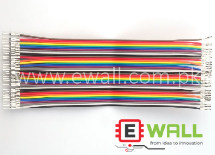 40pcs Male To Female Jumper Wire 20cm 2.54mm Dupont Cable For Arduino Breadboard DIY Projects Kit