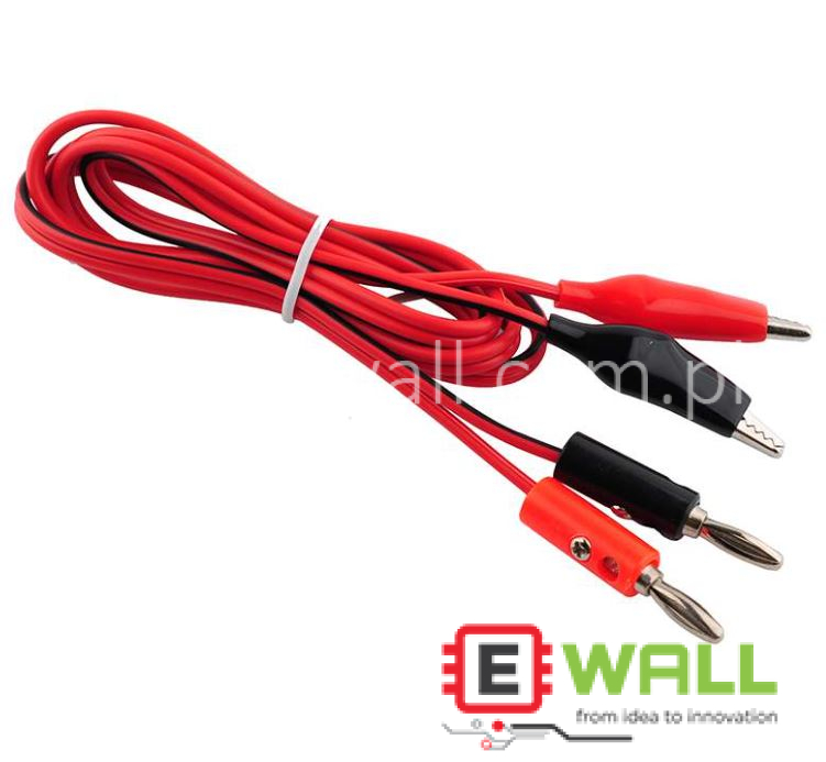 1 Pair Alligator Test Lead Leads Clip To Banana Plug Probe Cable 90cm  Red Black for Raspberry Pi