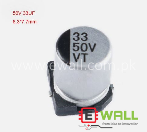 33UF 50V SMD Aluminum Electrolytic Capacitor 6.3×7.7mm High Quality PCB Electronics Component