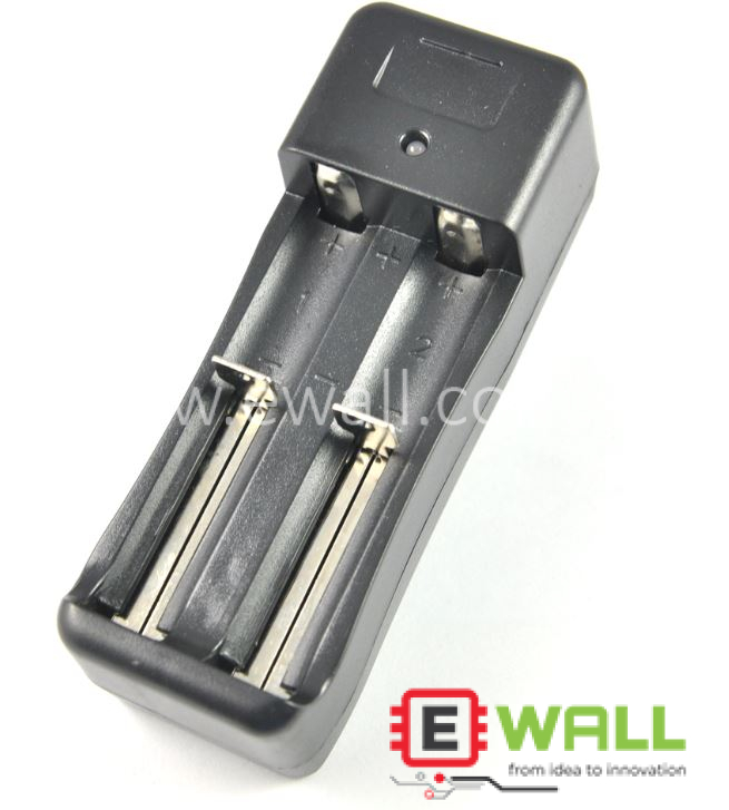 18650 Lithium Battery Charger 3.7V _ Dual Slot Smart Charging Dock For 18650 14500 Rechargeable Batteries _ US Plug Safe Use