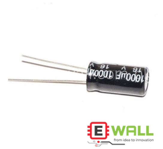 1000uF 16V ±20% Electrolytic Capacitor 8x16mm