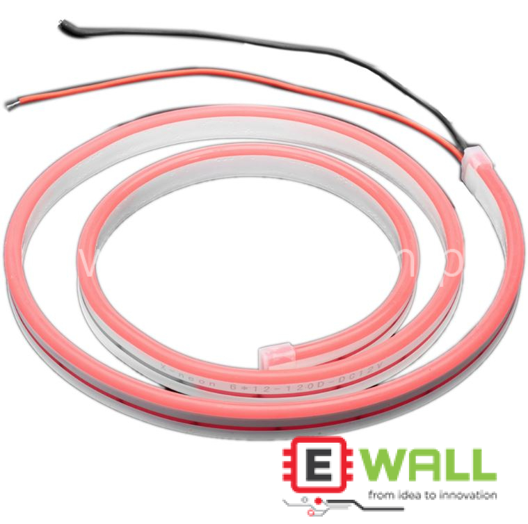 12V LED Flexible Silicone Neon Like LED Strip 1 Meter Red Bright Light Strip For Home Decoration Lighting Use