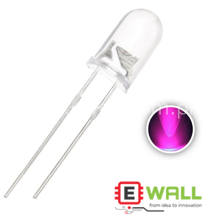 3mm LED White To Pink Colour Changing Two Tone Light Emitting Diode High Brightness Decorative Indicator Lamp DIY Use (10 Pcs)