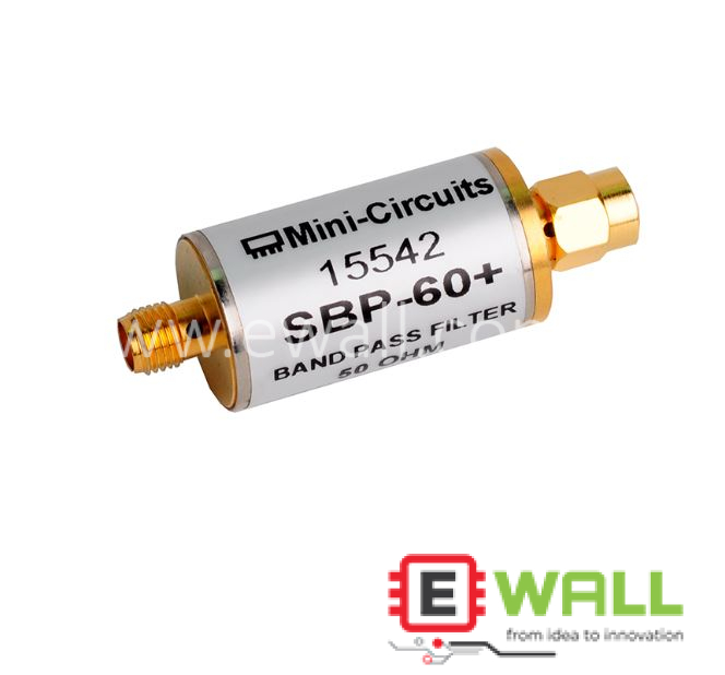 Original Mini-Circuits SBP-60+ High Performance RF Bandpass Filter Low Loss Shielded IF Signal Processing Module