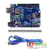 UNO R3 Mega328P CH340G SMD Development Board with Pin Header and USB Cable Compatible for Arduino Projects