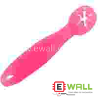 Baby Silicone Spoon Pink Soft Food Grade BPA Free Feeding Spoon Gentle Safe Design For Infant Self Feeding Use