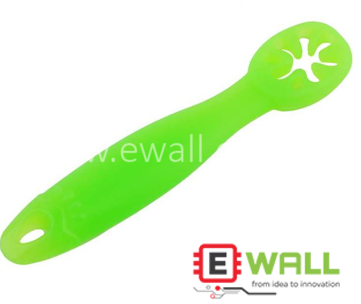 Baby Silicone Spoon Green Soft Food Grade BPA Free Feeding Spoon Gentle Safe Design For Infant Self Feeding Use