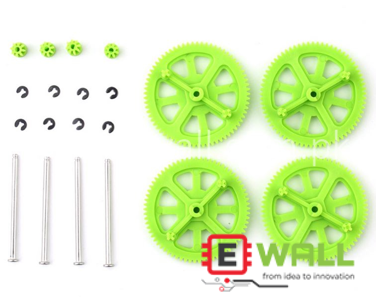 Upgrade Motor Pinion Gear Gears and Shaft Replacement for Parrot AR Drone 1.0/2.0