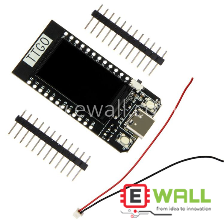 TTGO T Display ESP32 WiFi Bluetooth Development Board 1.14 Inch IPS LCD ST7789V CP2104 USB Type C 4MB Flash for Arduino ESP8266 NodeMCU